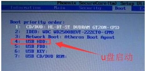 BIOS設(shè)置U盤啟動(dòng)