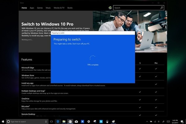 微軟將允許Windows 10 S用戶免費升級Windows 10家庭版